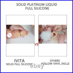 IVITA Realistic Silicone Reborn Dolls Unpainted Soft Doll DIY Blank Toys Kit