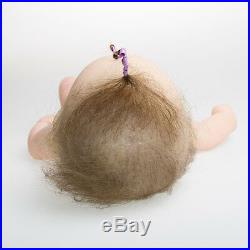 IVITA Reborn Doll Realistic Hair Rooted Lifelike Soft Silicone Sleeping Baby Toy