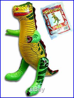 Inflatable Blow Up Dinosaur Boys Girls Toy Birthday Present Party Bag Filler