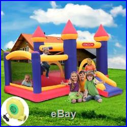 Inflatable Bounce House Kids Castle Jumper Slide Boys Girls with Air Blower