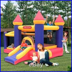 Inflatable Bounce House Kids Castle Jumper Slide Boys Girls with Air Blower