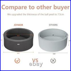 JOYMOR Extra Large Soft Foam Ball Pit 36.6 x 13 in Large Sponge Round Ball Pool