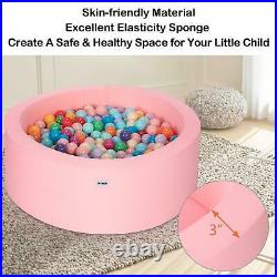 JOYMOR Soft Kiddie Ocean Balls Pool Pit Playpen Baby Play Toy Center Baby Pink