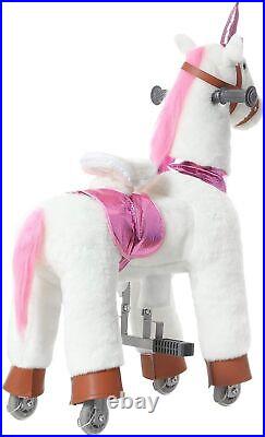 JoJoPooNy Ride on Unicorn Toys for Girls, Ride on Horse Riding Pony for Child
