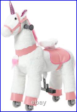 Jojopoony Ride on Unicorn Toys for Girls, Ride on Horse Riding Pony for Children