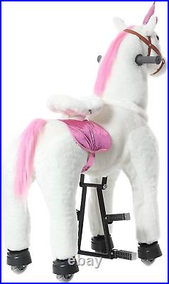 Jojopoony Ride on Unicorn Toys for Girls, Ride on Horse Riding Pony for Children