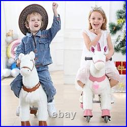 Jojopoony Ride on Unicorn Toys for Girls, Ride on Horse Riding Pony for Children