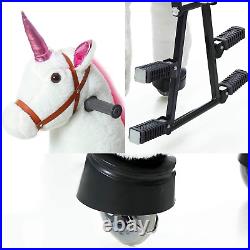 Jojopoony Ride on Unicorn Toys for Girls, Ride on Horse Riding Pony for Children