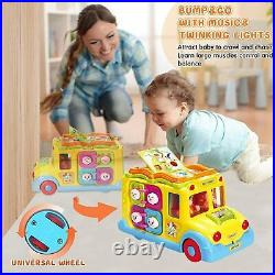 KALOISYHE Toys12-18 Months Music Bus Baby Boys Girls Christmas Toys 1 2 3 Years