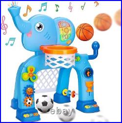 KIZZYEA Toys for 1 2 3 Years Old Boys Girls, Toddler Basketball Hoop &