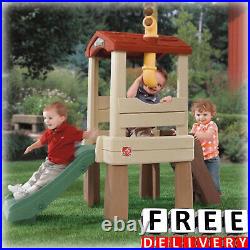 Kid Plastic Playhouse Outdoor Indoor Girl Boy Climber Kid Fun Playeset Slide New