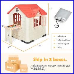 Kid's Playhouse Pretend Toy House For Boys & Girls 7 PCS Toy Set