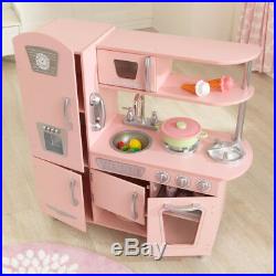 KidKraft Pink Vintage Play Kitchen Set Kids Girl Toy Gift