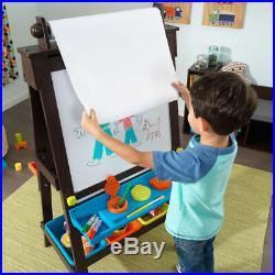Kidkraft Espresso Storage Art Accessories Easel Creative Play For Boys And Girls