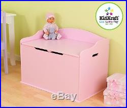 Kidkraft Pink Austin Toy Box Kids Wooden Toy Chest Toy Box