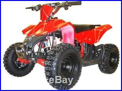 Kids Boys Girls 24V Ride On Toys Electric Battery Four Wheeler Quad Rubber Tires