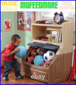 Kids Chest Toy Box Bookcase Girls Storage Bin Organizer Toys Bookshelf Girl NEW