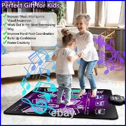 Kids Dance Mat Toys 2-Player Dance Pad Gifts for Girls Boys Toddlers 3 4 5