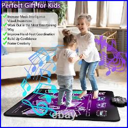 Kids Dance Mat Toys 2-Player Dance Pad Gifts for Girls Boys Toddlers 3 4 5 6 7