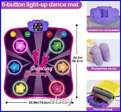 Kids Dance Mat for Girls Toys for 4 5 6 7 8-10 Year Old Girl Birthday Gifts