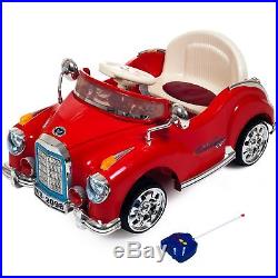 Kids Electric Classic Car Coupe RC Ride On Toy Christmas Gift for Boys and Girls