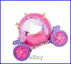 Kids Fairy Tale 24V Disney Princess Carriage Ride-On For Girls Age 3 Up To 8