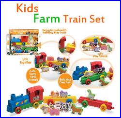Kids Farm Train Set and Animals Best for Boys & Girls 12+ Months ideal for Gift