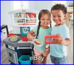 Kids Kitchen Play Set Cook With Me For Girls And Boys Stylish Modern Toy