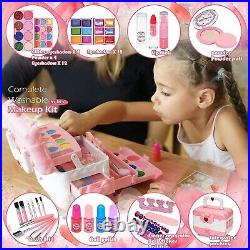 Kids Makeup Kit for Girl Kids Makeup Kit Toys for Girls, Play Real Makeup Girls