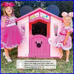 Kids Playhouse Outdoor Plastic Child Toddler Cottage Play House Toy Girls Pink