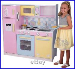 Kids Pretend Play Wooden Kitchen Set Christmas Gift For Kids Girls Food Playset