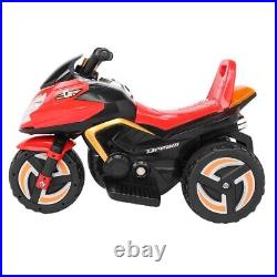 Kids Ride-On Motorcycle 6V Battery Powered Motorcycle Toy Headlights & Music