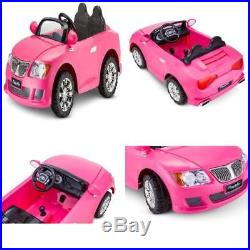 Kids Ride On Toy Car Pink Coupe 12V Electric 2 Seater for Toddler Children Girl