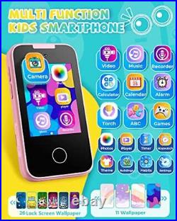 Kids Smart Phone Toys for Girls Ages 3-7 with Dual Camera Toddler Phone