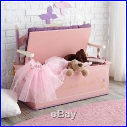 Kids Storage Bench Princess Castle Chair Toy Containers For Toys Box Girls Room