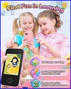 Kids Toddler Phone Toys for Girls Boys Age 3-6, MP3 Music Player with Dual Ca