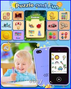 Kids Toddler Phone Toys for Girls Boys Age 3-6, MP3 Music Player with Dual Ca