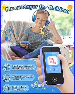 Kids Toddler Phone Toys for Girls Boys Age 3-6, MP3 Music Player with Dual Ca