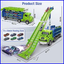 Kids Toys for 2 3 4 5 6 7 8 Years Old Boys, Carrier Truck Transport Car Toys, Fo