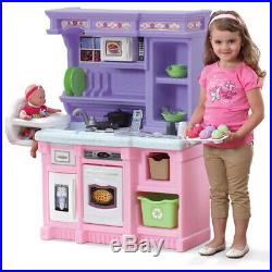 Kitchen Play Set Pretend Baker Kids Toy Cooking Girls 30 Piece Food Bake Playset