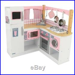 Kitchen Play Set Toys For Girls Children Kids Pretend Play Cooking Food Playset