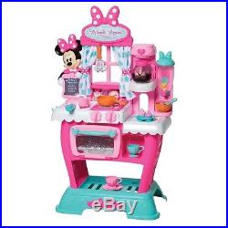Kitchen Playset For Girls Pink 39'' Pretend Play Cooking Toy Set Toddler Kids