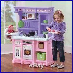 Kitchen Playset For Girls Pretend Play Refrigerator Toy Cooking Set Kids Toddler