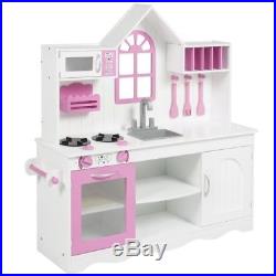 Kitchen Playset For Kids Pretend Play Stove Sink Toy Cooking Set Toddler Girls