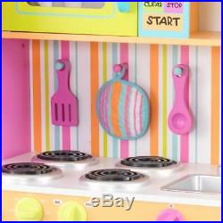 Kitchen Toy Playset Cookware Kids Girls Children Cooking Food Pretend Play Toys