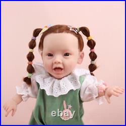 KnowU 45 CM Silicone Rebirth Baby Doll Lifelike Children Playmate Gifts Toy Girl