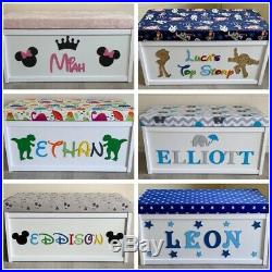 LARGE Personalised Wooden Toy Box Storage Bespoke Chest Nursery