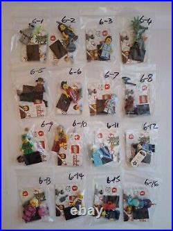 LEGO 8827 Series 6 Minifigures Complete 2012 Set 100% With Accessories & Stands