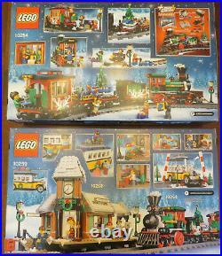 LEGO Creator Winter Village Train 10254 AND Station 10259 2 new boxed sets