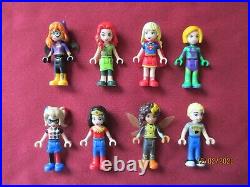 LEGO Friends DC Super Hero Minifigures Lot. Batgirl, Super Girl, Wonder Woman
